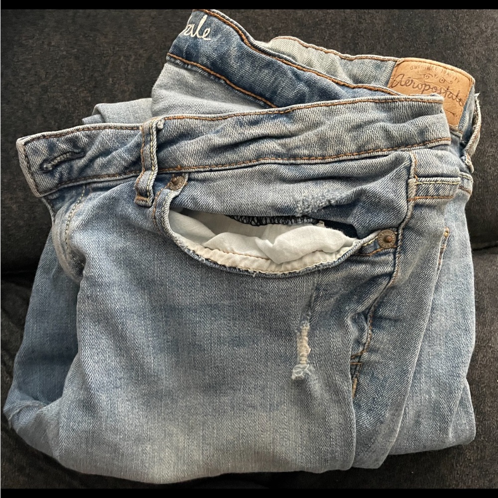 Aeropostale jeans Lola leggings light blue denim